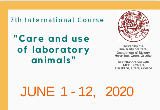 CALL FOR APPLICATIONS : 7th International Course - "Care and Use of Laboratory Animals: mice, rats and zebrafish"